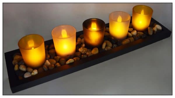 CANDELABRO VIDRIO COLOR X5 22146 - Imagen 3