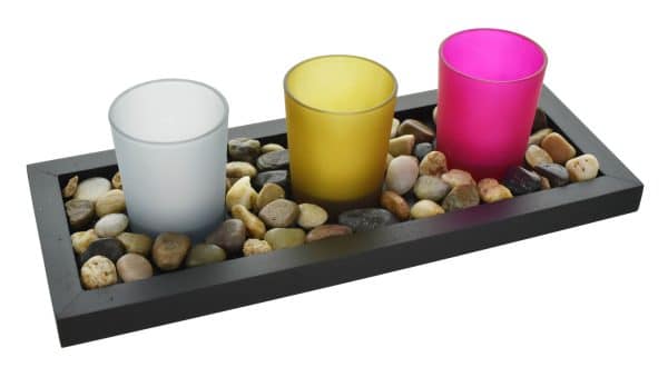 CANDELABRO VIDRIO COLOR X3 22148 - Imagen 2