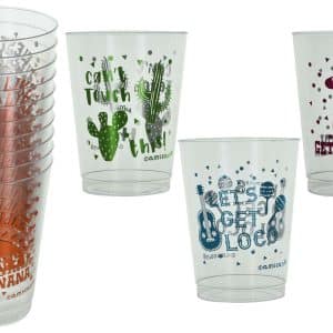 Vaso Acrilico X10Pcs