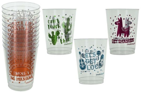 Vaso Acrilico X10Pcs