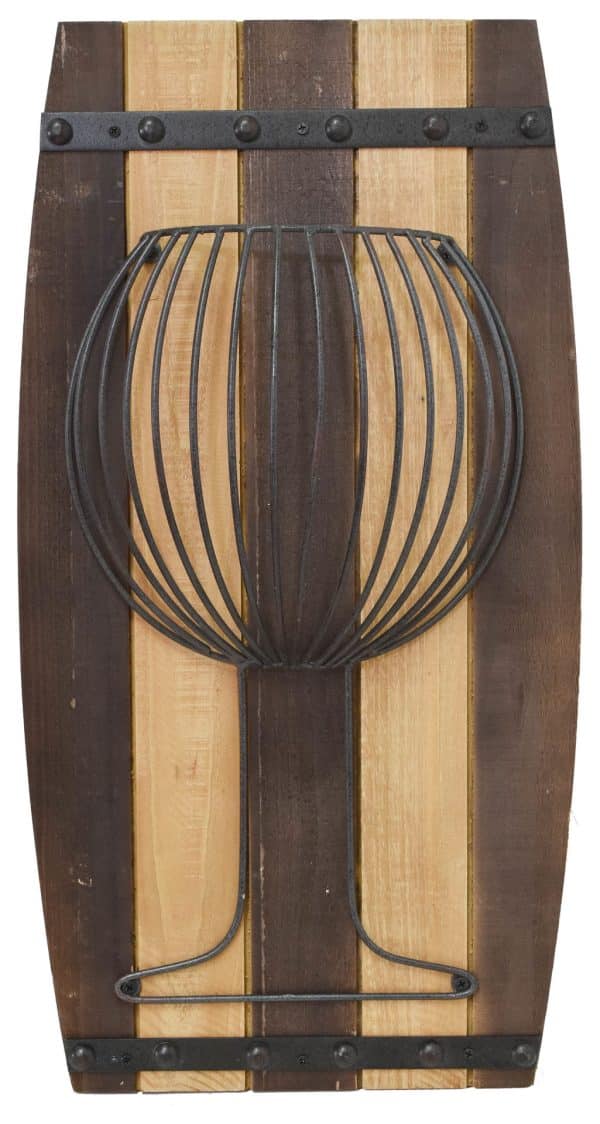 CUADRO RUSTICO P/BARBACOA C/COPA METAL 30X13X57CM FA16-309 - Imagen 2
