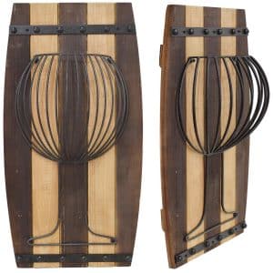 CUADRO RUSTICO P/BARBACOA C/COPA METAL 30X13X57CM FA16-309
