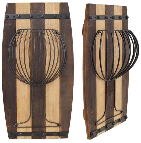 CUADRO RUSTICO P/BARBACOA C/COPA METAL 30X13X57CM FA16-309