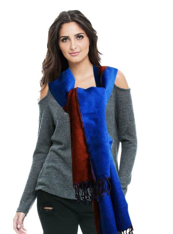 Pashmina Con Flecos 180X53.5Cm