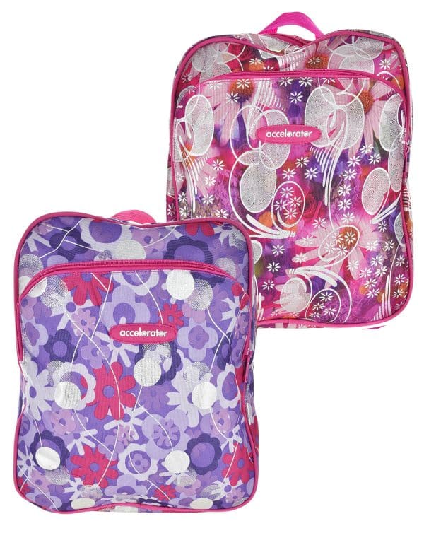 Mochila Escolar C/Brillo 2 Cierres 30X36X11Cm - Imagen 3