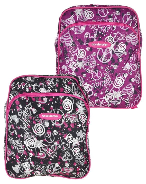 Mochila Escolar C/Brillo 2 Cierres 30X36X11Cm - Imagen 2