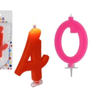 Vela P/Cumpleaños Forma Numero Gde En Blister