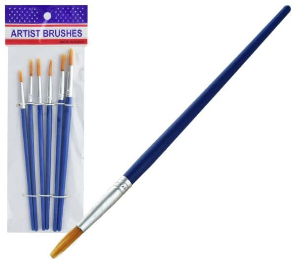 Pinceles X6Pcs Punta Fina