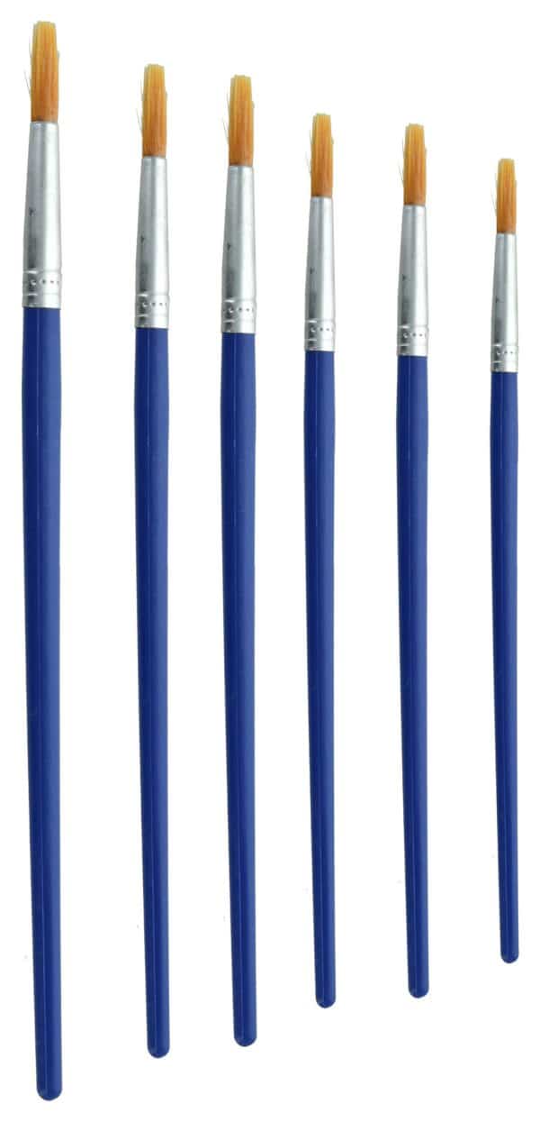 Pinceles X6Pcs Punta Fina - Imagen 2