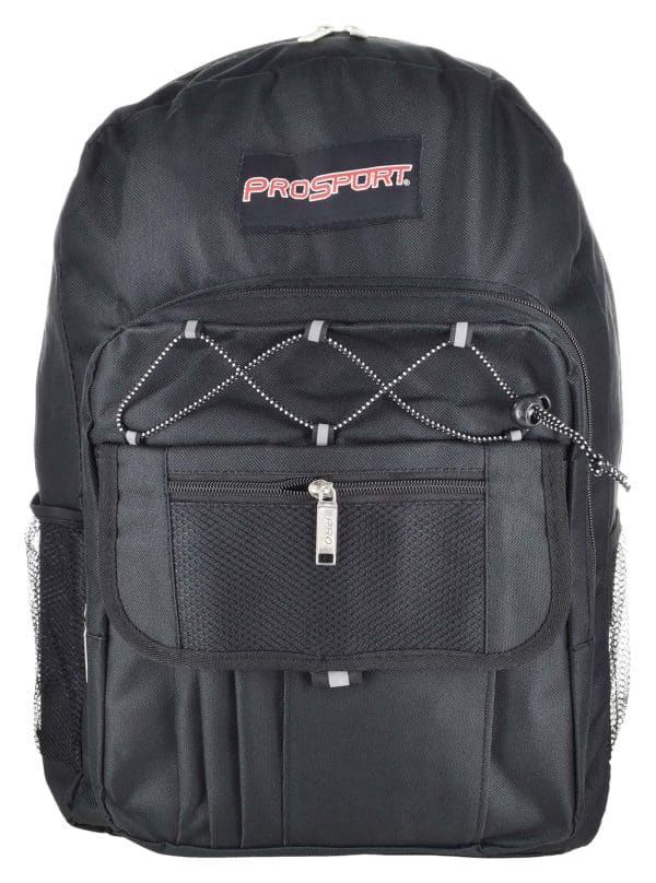 Mochila Lona Lisa C/Elastico Frontal 3 Cierres 4 Colores 46X33X8Cm - Imagen 2