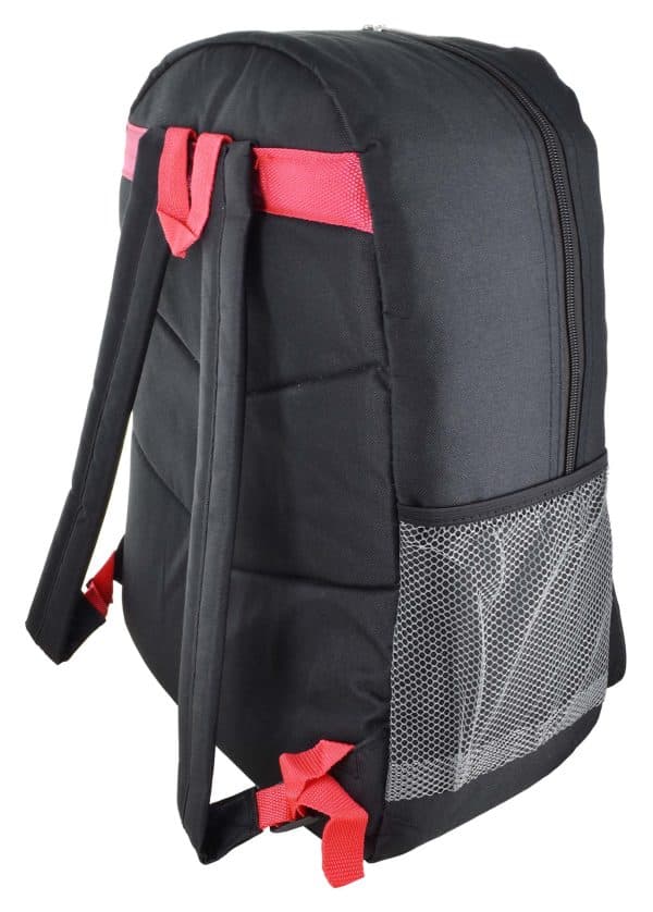 Mochila Lona Lisa C/Elastico Frontal 2 Cierres 4 Colores 47X33X15.6Cm - Imagen 3