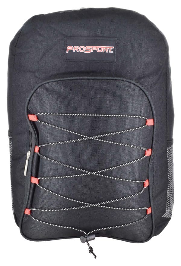 Mochila Lona Lisa C/Elastico Frontal 2 Cierres 4 Colores 47X33X15.6Cm - Imagen 2