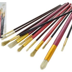 Pinceles X12Pcs Punta Chata
