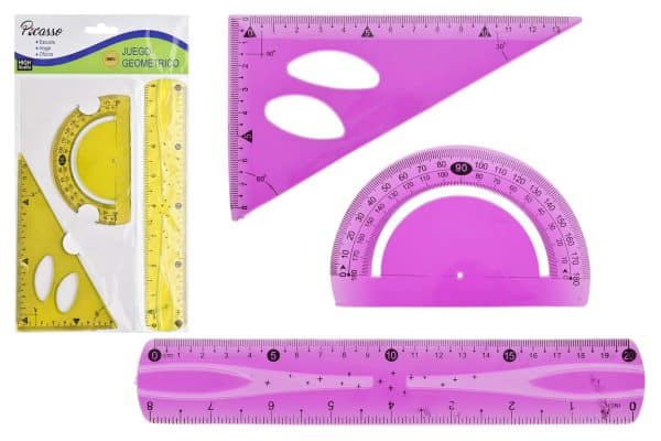 Juego De Geometria 3Pcs