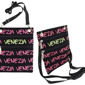 Cartera Bandolera 2 Cierres C/Letras 17X20Cm