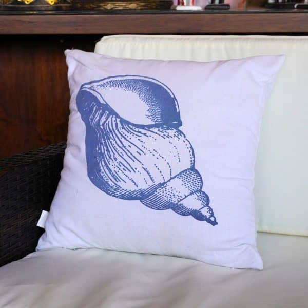 Funda De Tela Para Almohadón Con Diseño Marino