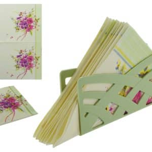Servilleta X20Uds 17X17Cm Diseño Flores