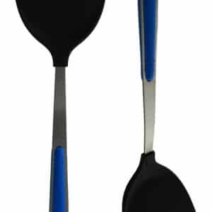 Espatula Cerrada Cuadrada 34Cm Largo Mango Acero C/Silicona