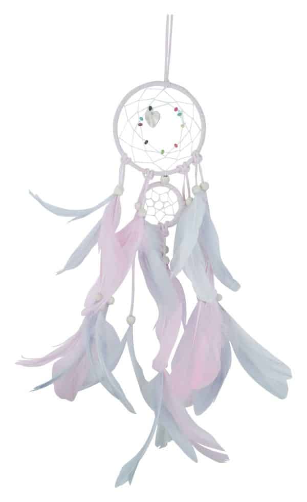 Atrapa Sueños C/40 Plumas Y Cuerina 10Cm Diam 44Cm Largo Dif Colores - Imagen 2