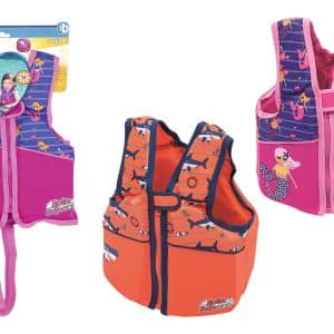 Chaleco Salvavida Diseño Sirena O Tiburon Bestway