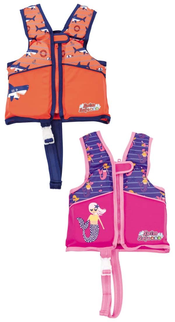 Chaleco Salvavida Diseño Sirena O Tiburon Bestway - Imagen 2