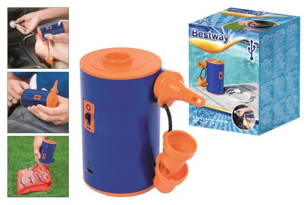 Inflador Portatil C/Usb P/Cargar Bestway