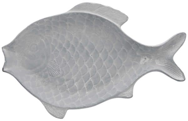 Fuente Hormigon Forma Pez Gris 30.5X29.5X4Cm Dx45024B Q8 - Imagen 2