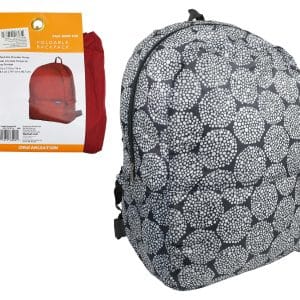 Mochila Monedero Estampada Tela Avion 43X33X18Cm