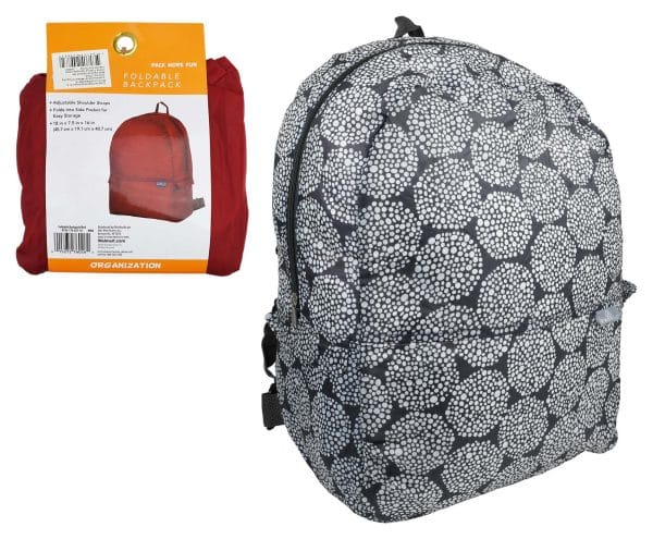 Mochila Monedero Estampada Tela Avion 43X33X18Cm