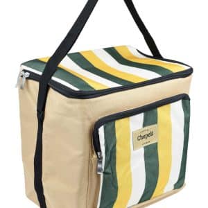 Bolso Termico T/Conservadora C/Bolsillo Y Asa Rayado 29X29X20Cm