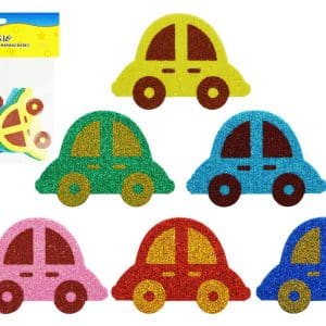 Sticker Goma Eva Con Glitter