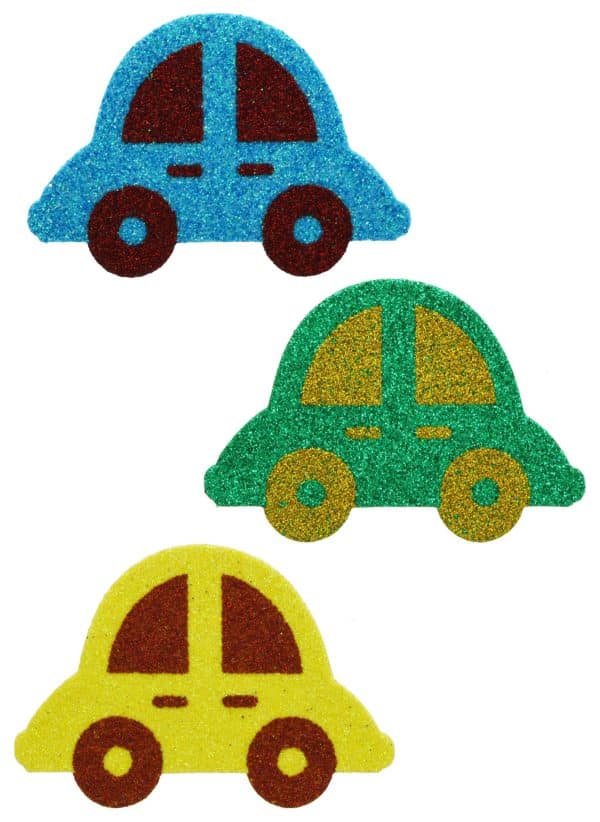 Sticker Goma Eva Con Glitter - Imagen 3