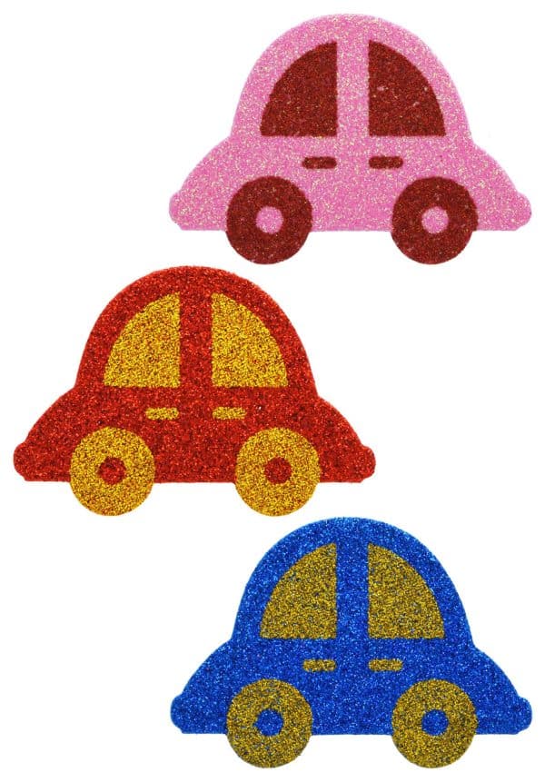 Sticker Goma Eva Con Glitter - Imagen 2