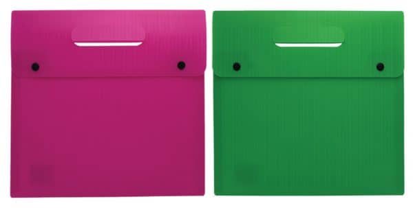 Sobre Escolar Pvc C/2 Broches T/Valija Lisa C/Asa 32X28Cm - Imagen 3