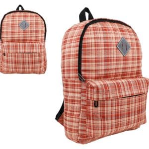 Mochila Lona Cuadrille C/Bolsillo Delantero 28X39X12Cm