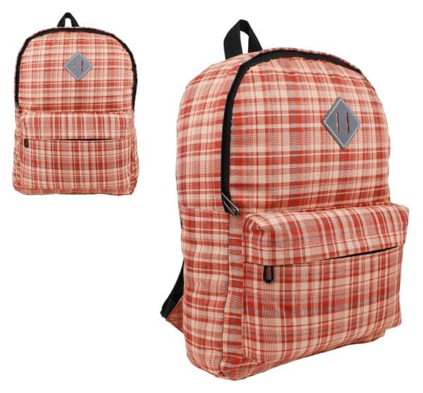 Mochila Lona Cuadrille C/Bolsillo Delantero 28X39X12Cm