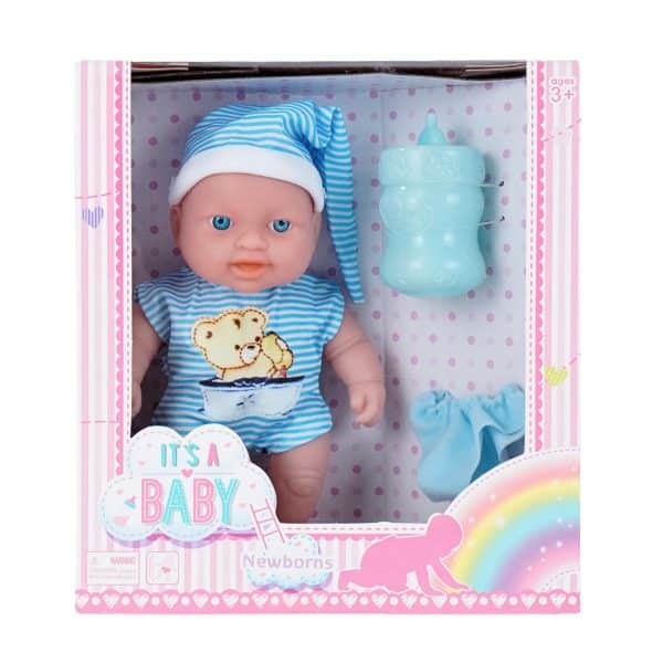 Bebe de goma con biberon - Imagen 2