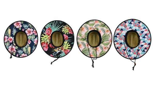 Sombrero Paja Ala Ancha Surfista Forrado Diferentes Diseños Excelente Calidad - Imagen 3
