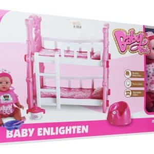 BEBE C/CUCHETA ACC Y SONIDO CAJA BABY BED 1845-W0187 Q8