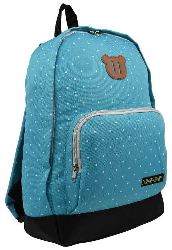 Mochila Lona Lisa C/Lunares Bolsillo Delantero - Imagen 2