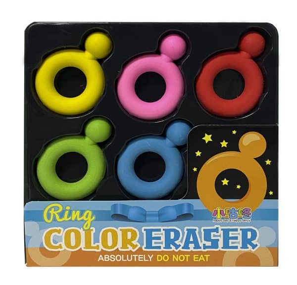 Goma De Borrar X5Pcs Dif Formas Y Colores Caja Pvc - Imagen 3