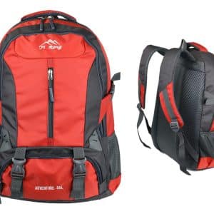 Mochila Camping 55Lt 4 Cierres 54X34X18Cm 2 Colores Combinados