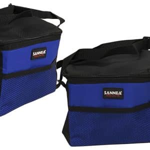 LUNCHERA TERMICA LONA 2 COLORES 20X13.5X16CM BOLSILLO RED Y ASA