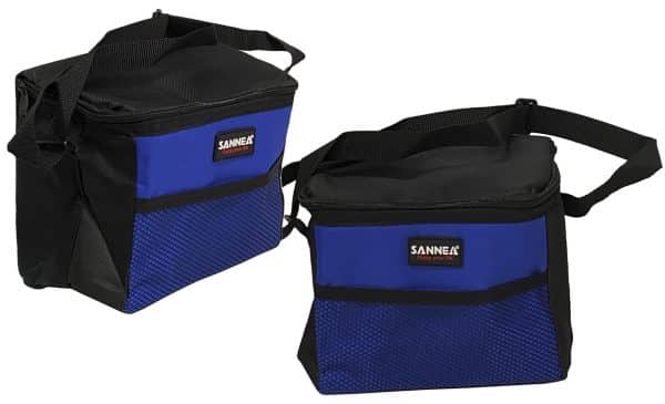 LUNCHERA TERMICA LONA 2 COLORES 20X13.5X16CM BOLSILLO RED Y ASA
