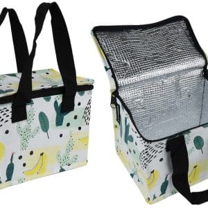 LUNCHERA TERMICA ESTAMPADA DIF DISEÑOS 22X15X17CM C/ASAS 25122