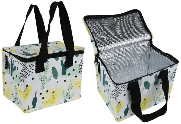 LUNCHERA TERMICA ESTAMPADA DIF DISEÑOS 22X15X17CM C/ASAS 25122