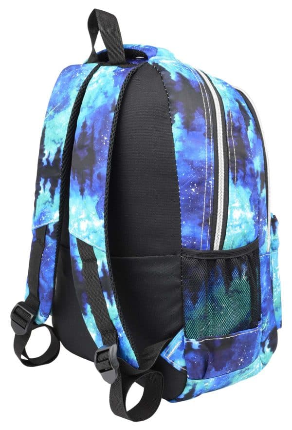 Mochila Galactica Tela 3 Cierres C/Bolsillo Espalda 42X28X18Cm - Imagen 3