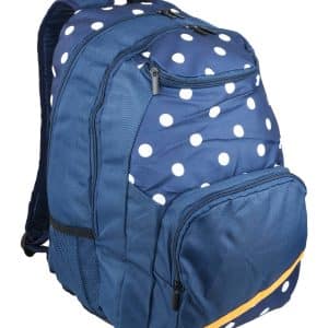 Mochila Lisa Y Lunares Combinado 4 Cierres 12Lt 46X32X16Cm