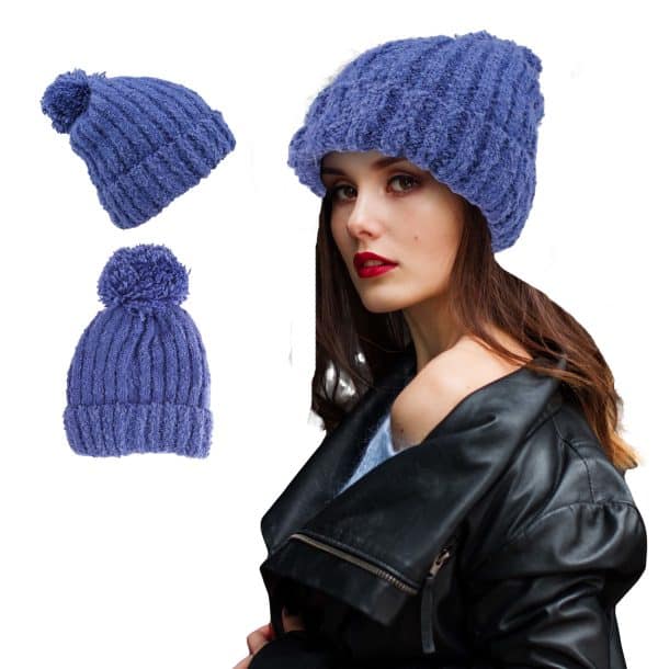 Gorro Chenile C/Pompon Forrado 20X28Cm - Imagen 2