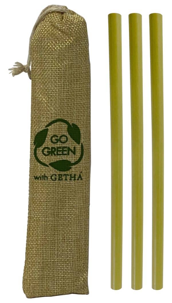 Sorbitos Bamboo X3Uds + Cepillo En Bolsa Arpillera